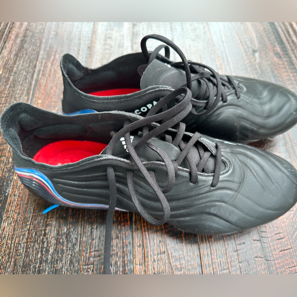 Adidas Copa Sense .1 FG - Black-White-Red-Blue - Mens soccer cleats size 11